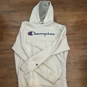 White champion hoodie excellent condition